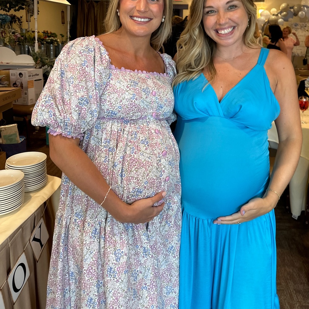 Lavender maternity dress
